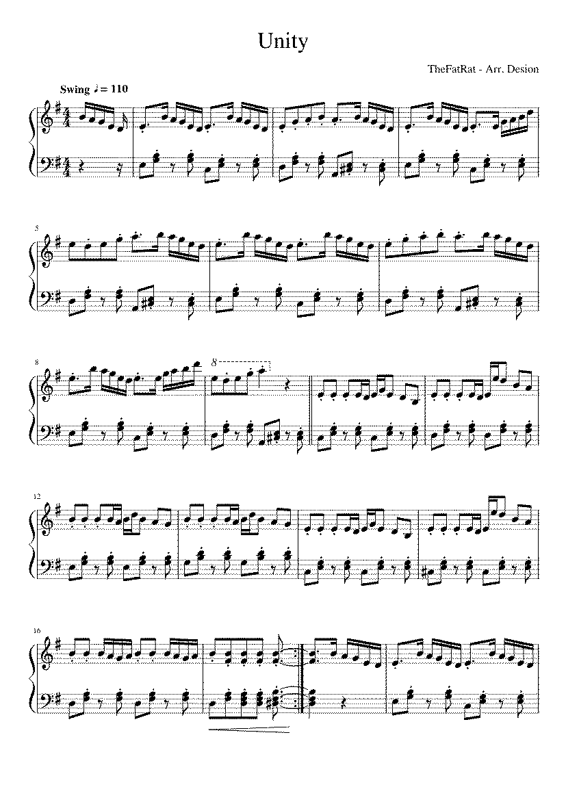 Partitura Unity