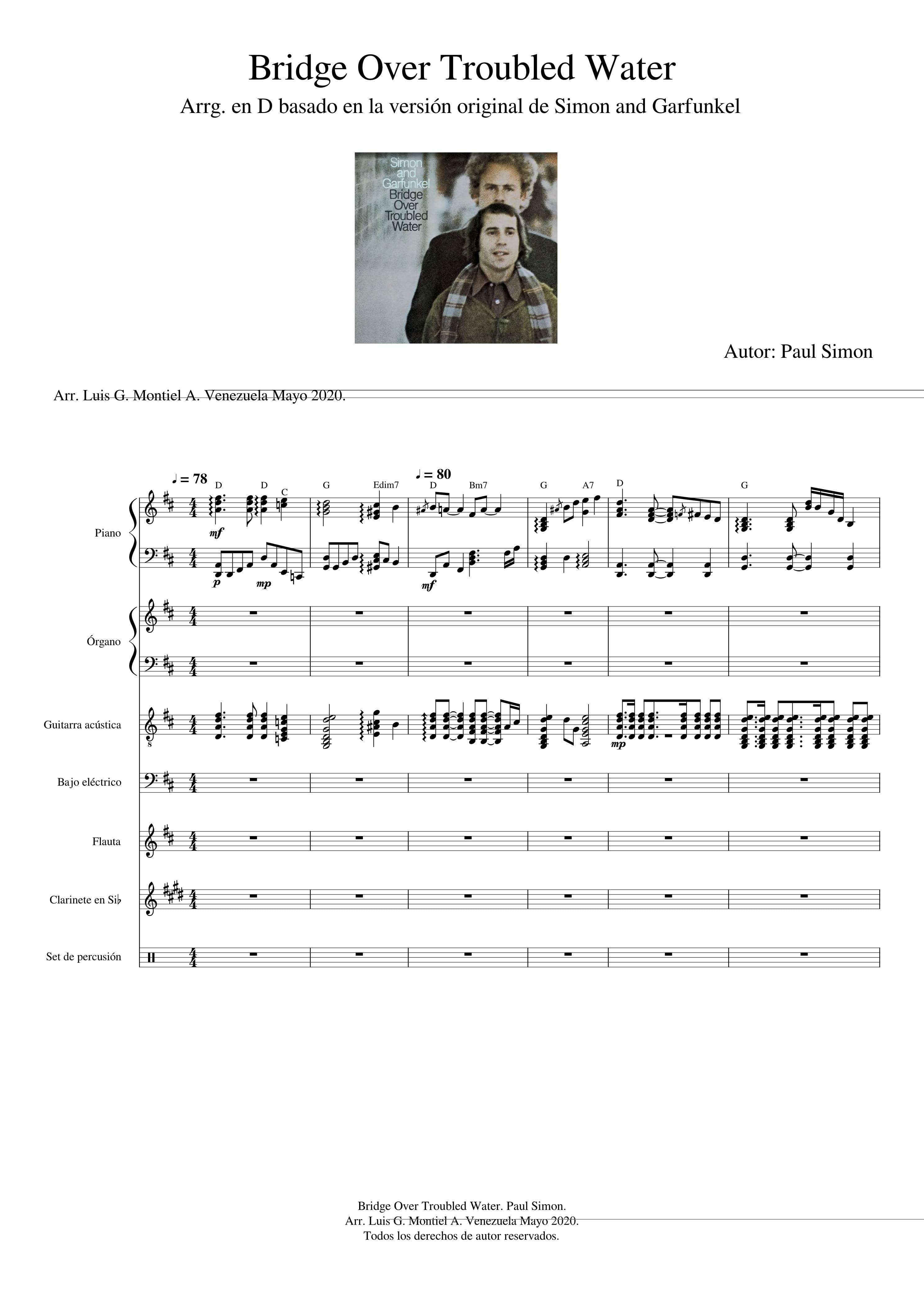 Partitura Uno de Enero