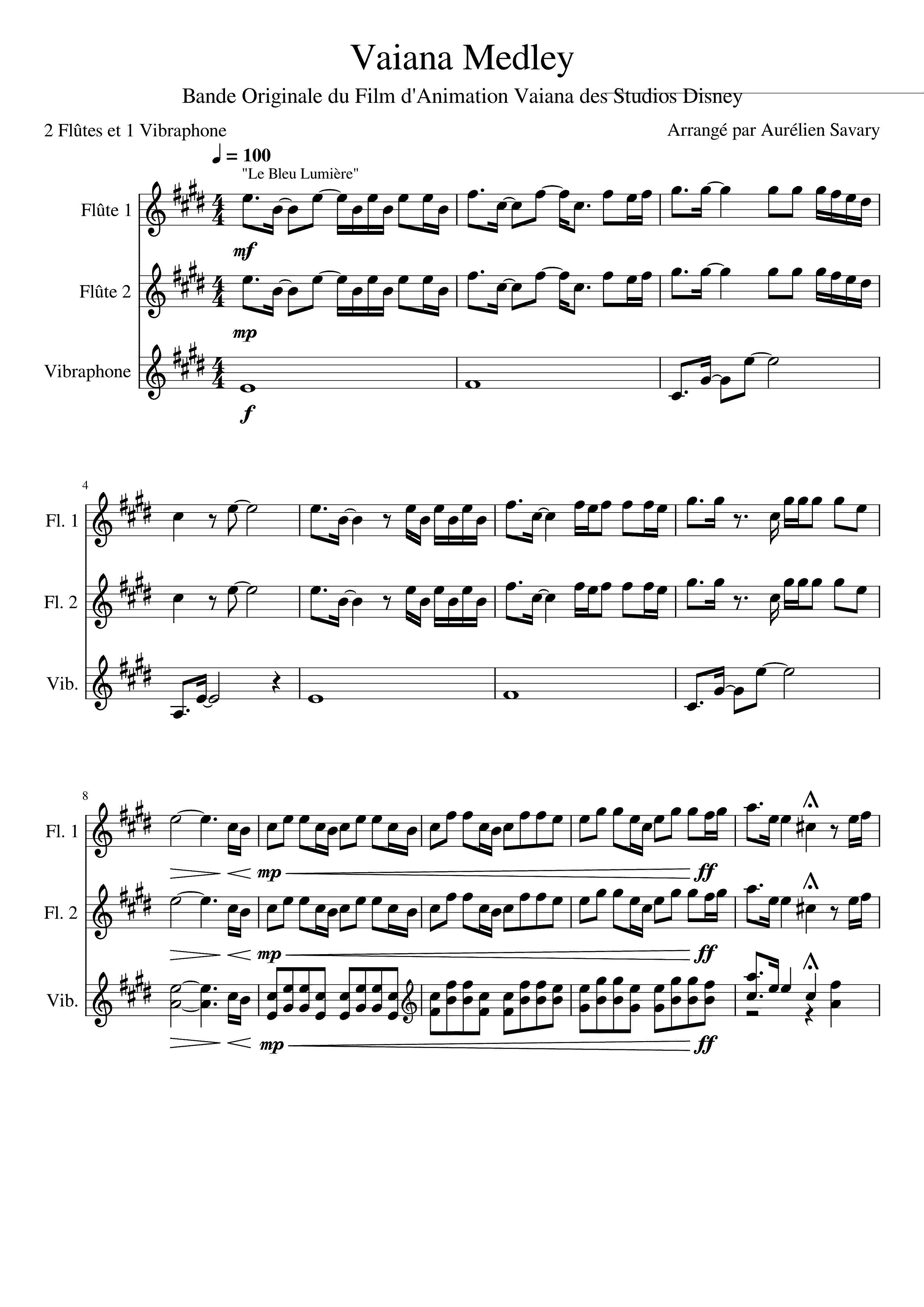 Partitura Vaiana