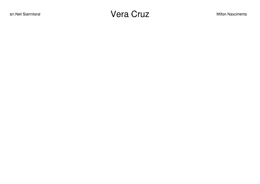 Partitura Vera Cruz Milton Nascimento