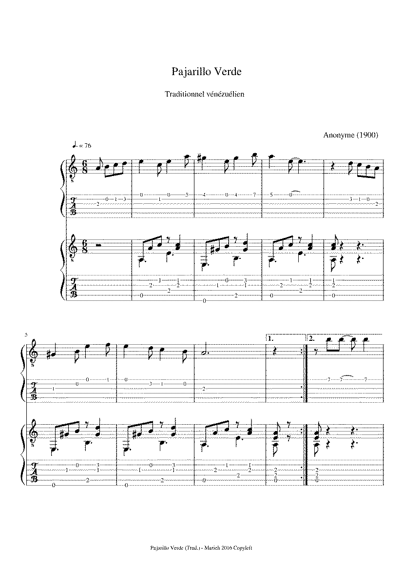 Partitura Verde