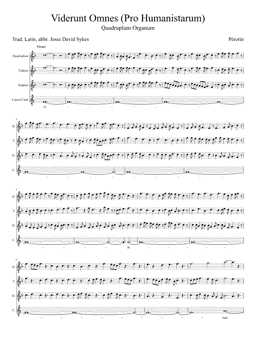 Partitura Viderunt Omnes Perotin