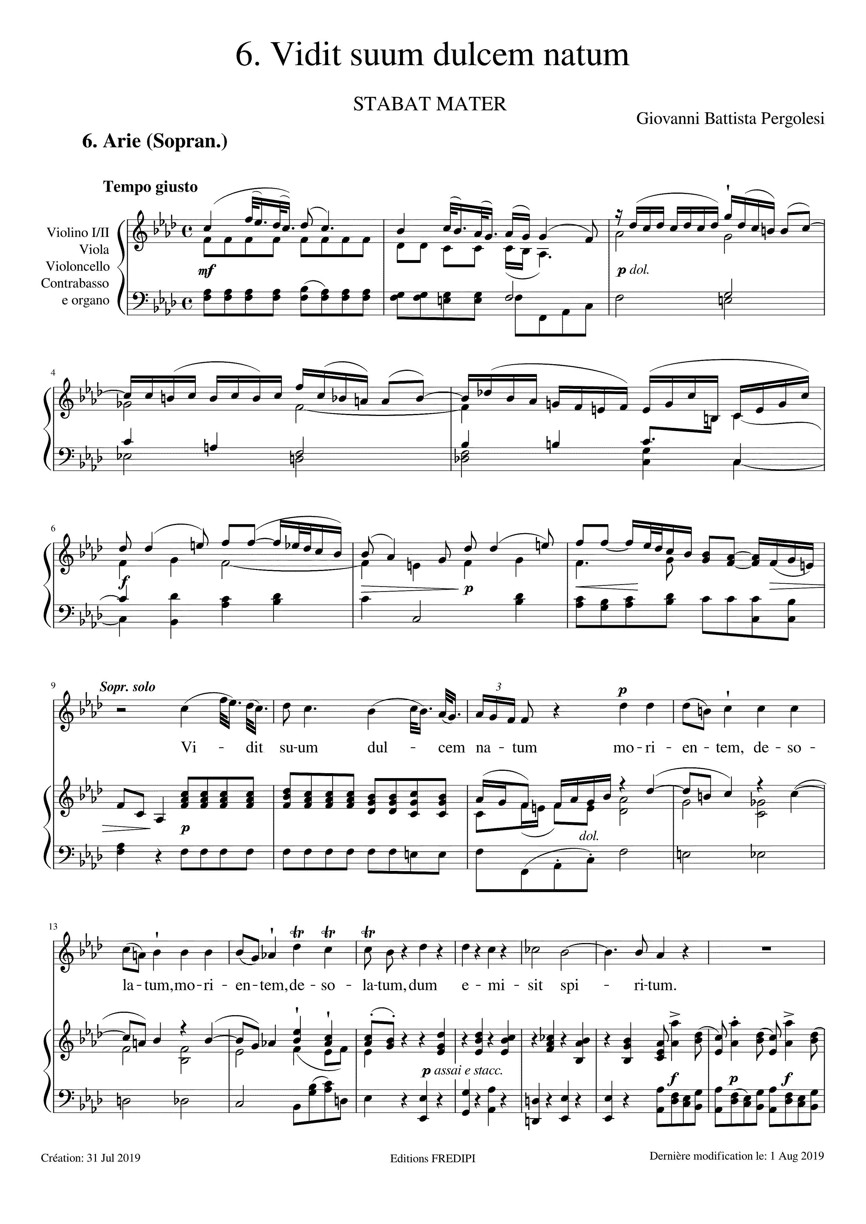 Partitura Vidit Suum