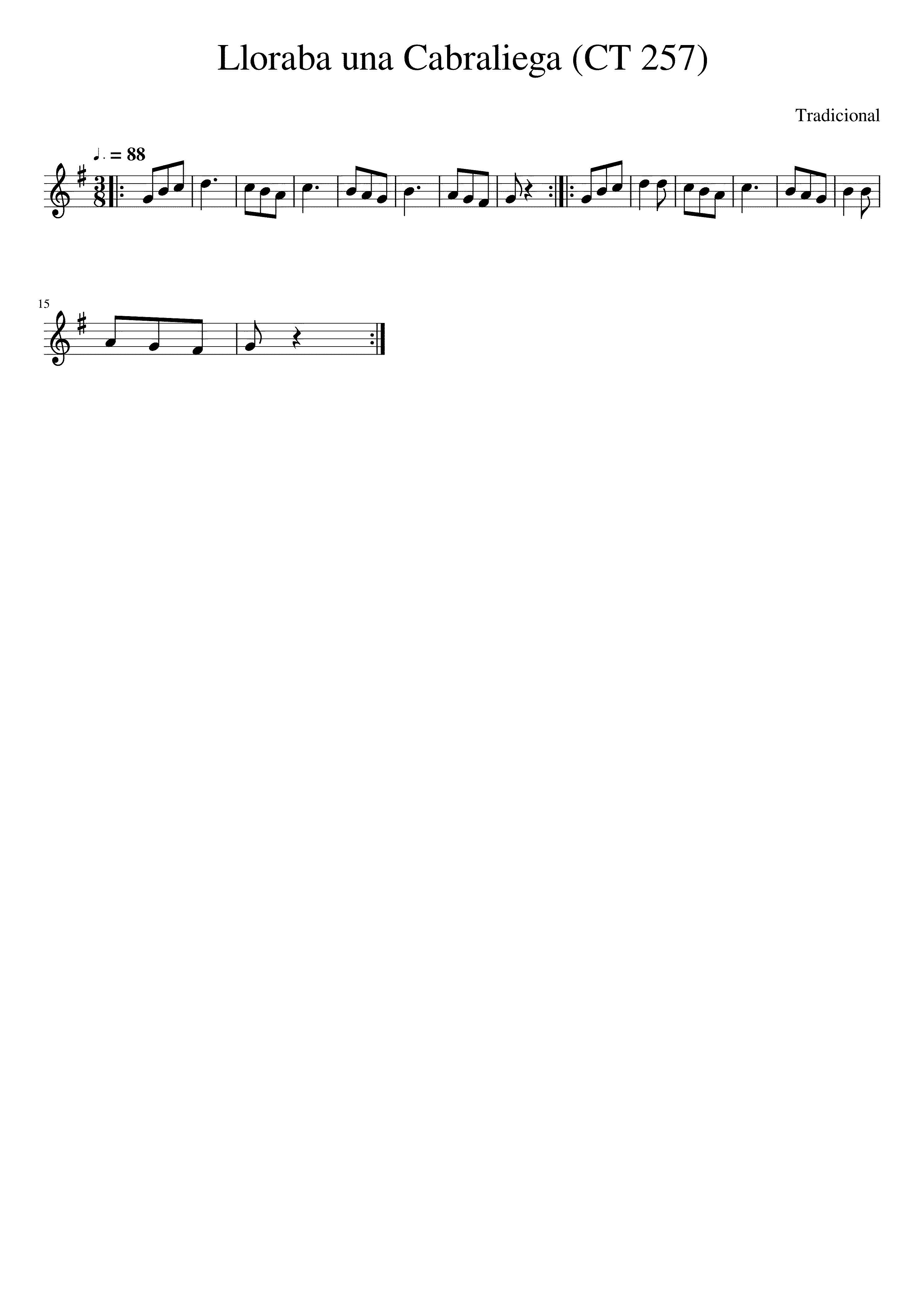 Partitura Virgen de la Salud