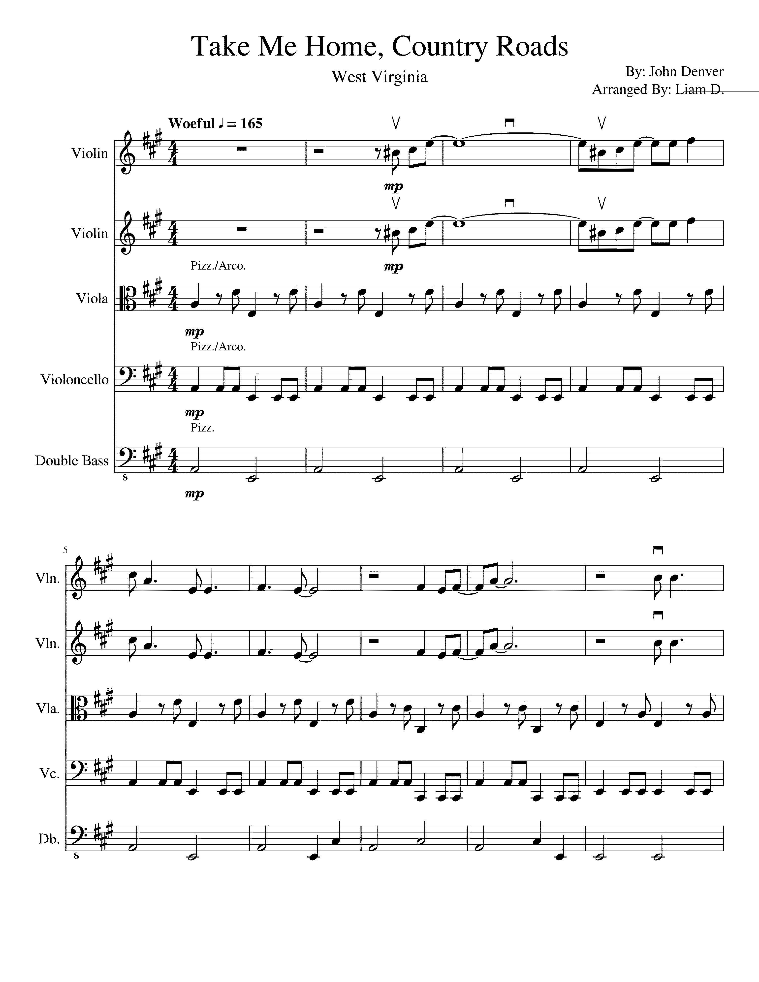 Partitura Virginia