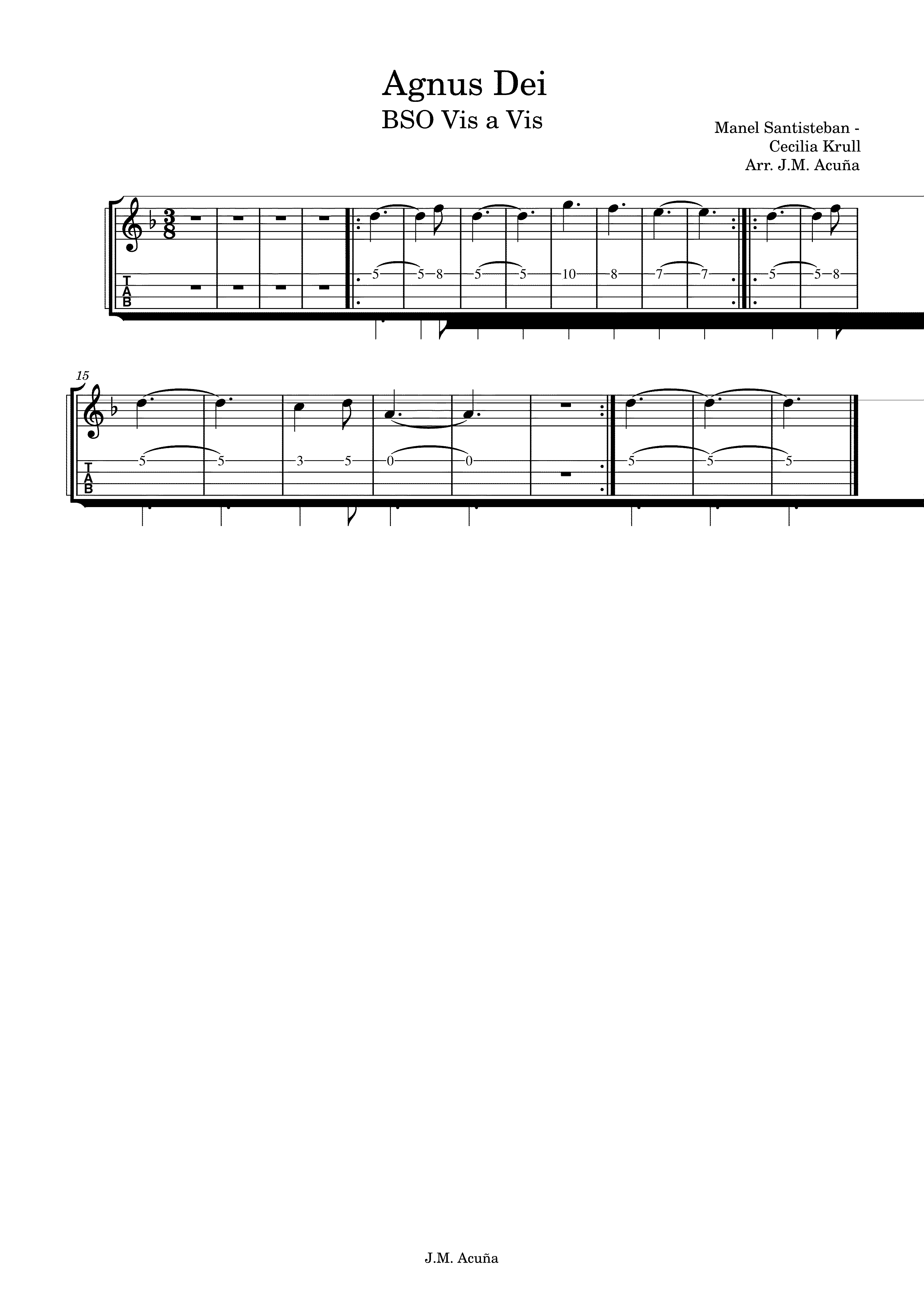 Partitura Vis a Vis