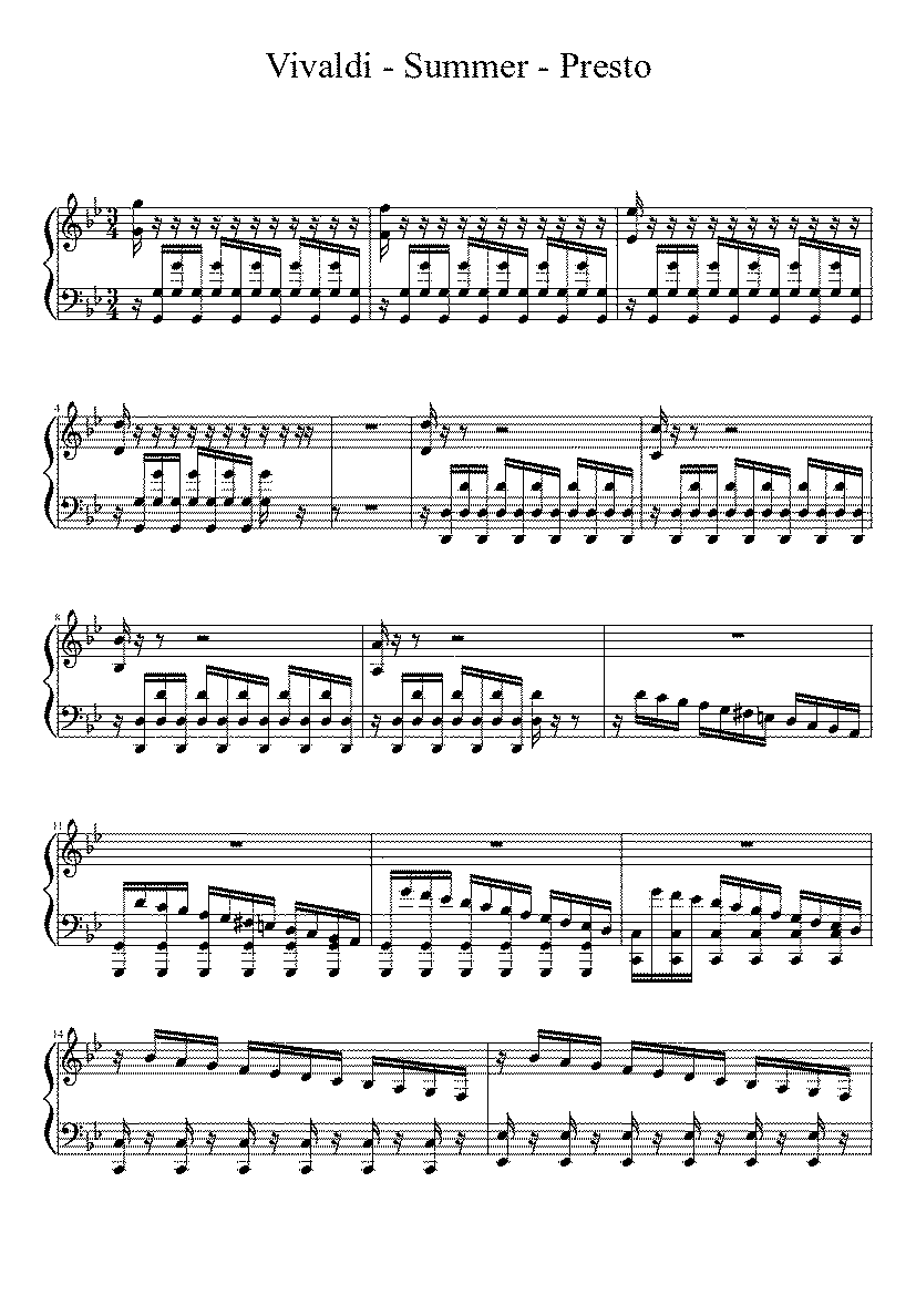 Partitura Vivaldi