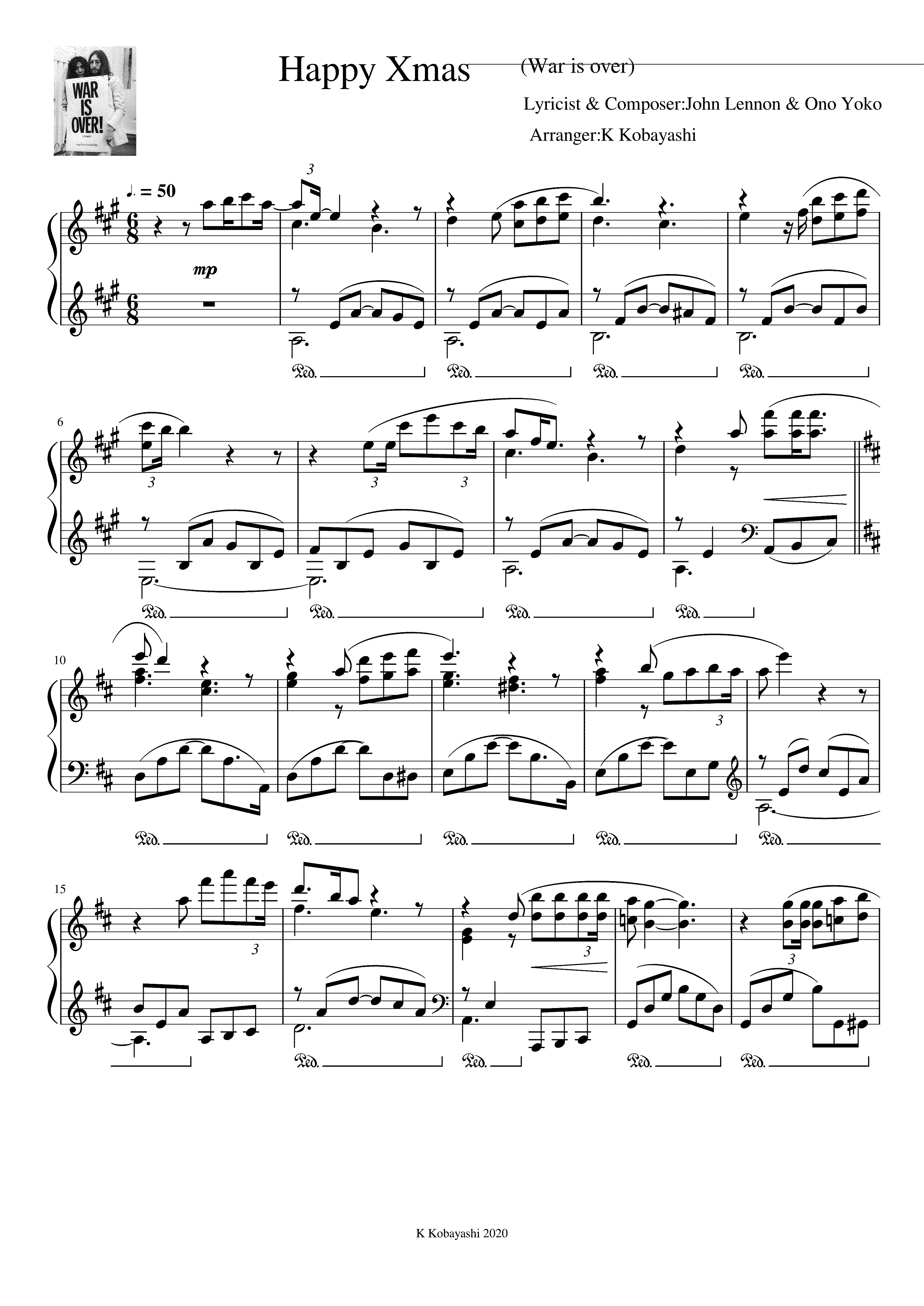 Partitura War Is Over