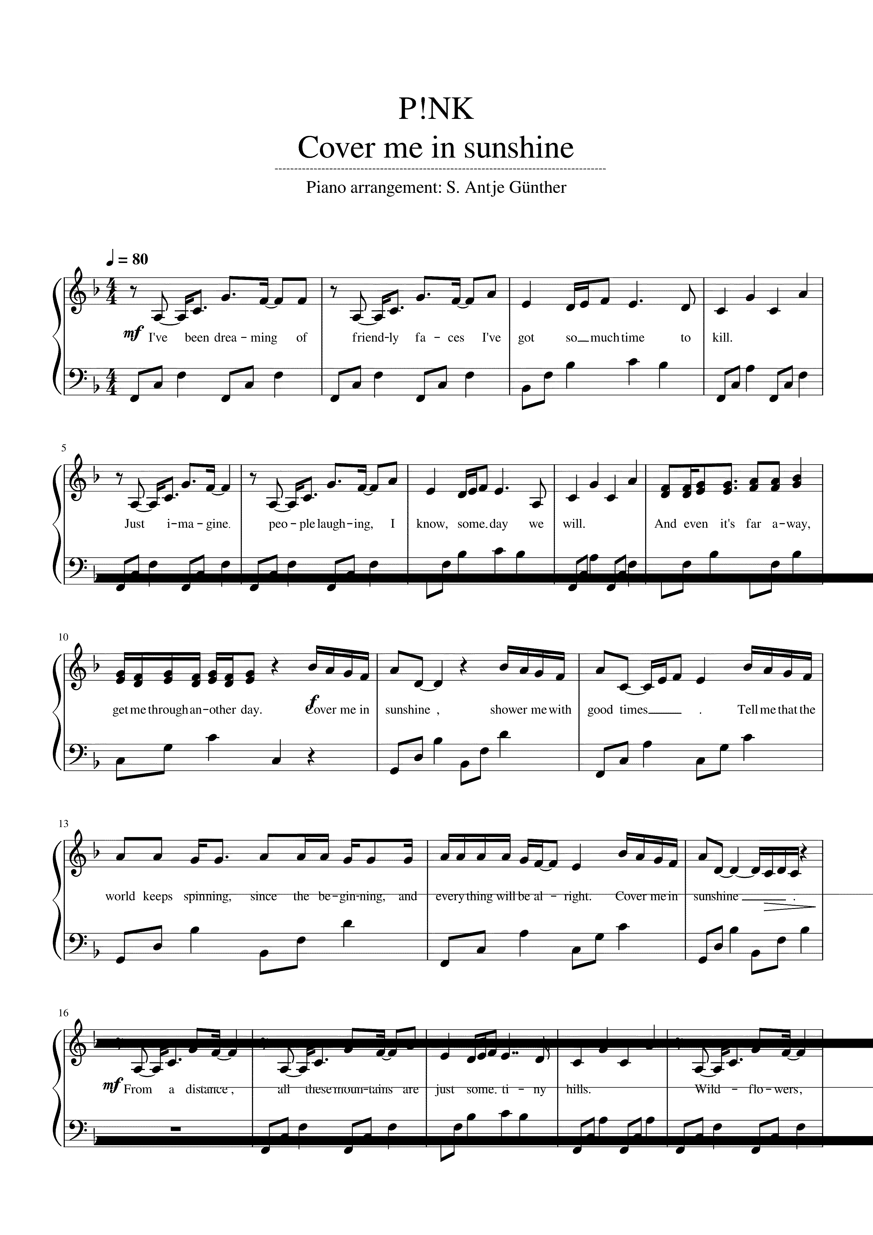 Partitura Words