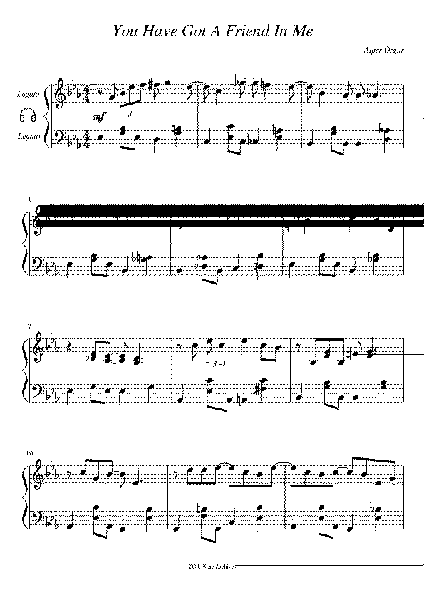 Partitura You Got a Friend