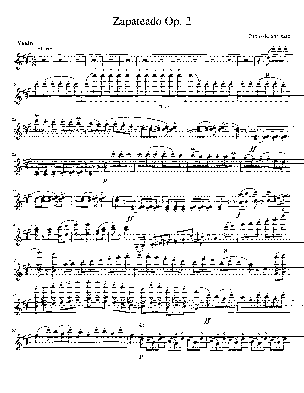 Partitura Zapateado