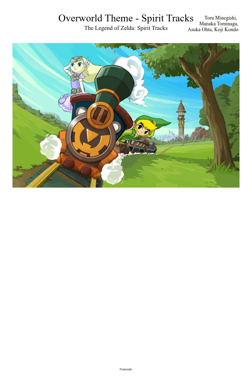 Partitura Zelda Spirit Tracks